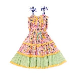 Matilda Jane Adventure Begins Tell Me More maxi Dress Girls Size 2 Toddler Girls